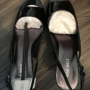 Nine West Karoo, black patent leather, 9.5, NWT